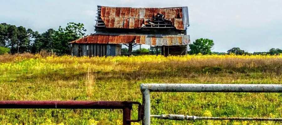 Gate to an old barn.