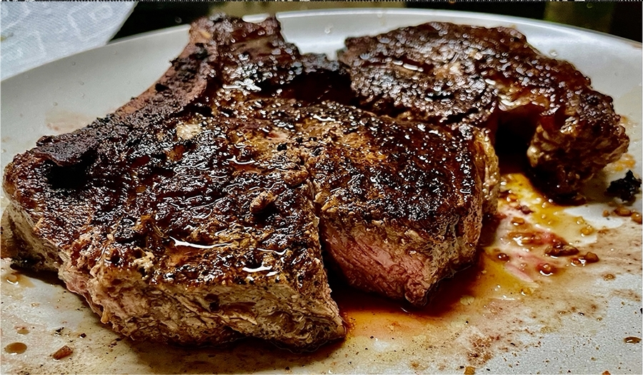 Pan-seared Ribeye Steak